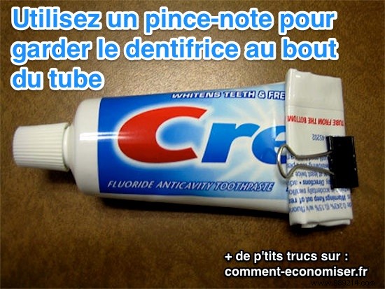 A Practical Tip To Keep Toothpaste At The End Of The Tube. 