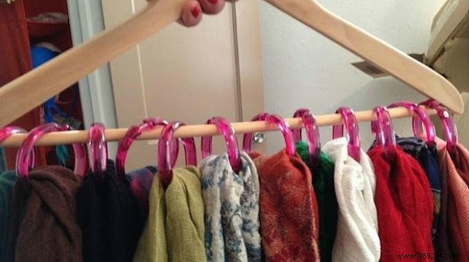 Definitely the Best Way to Store Scarves and Scarves. 