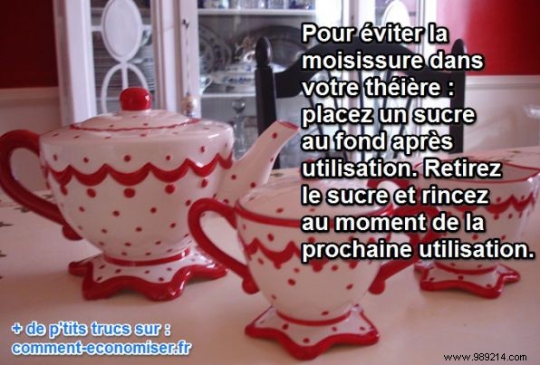 Trick to Avoid Mold in a Teapot. 