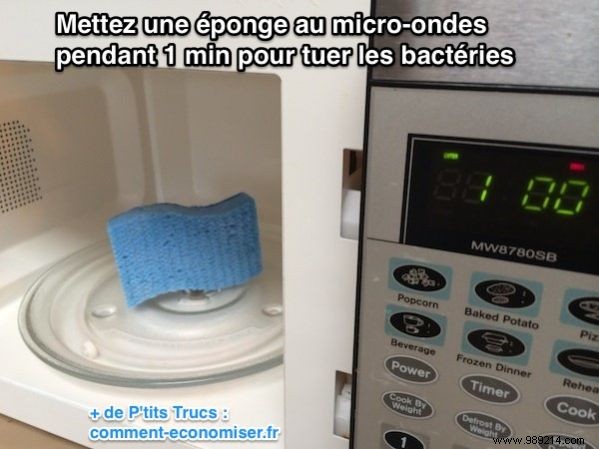 How To Clean A Sponge Easily In The Microwave. 
