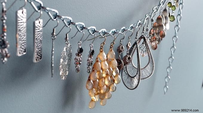 The genius tip for storing all your earrings. 