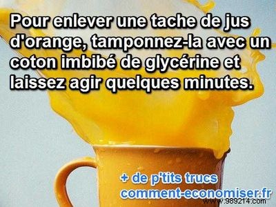 How To Clean An Orange Juice Stain Easily? 