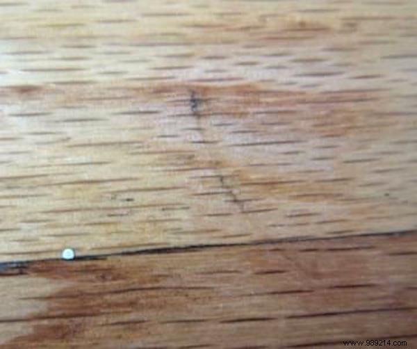 The Magic Trick to Repair a Dent in Wooden Flooring. 
