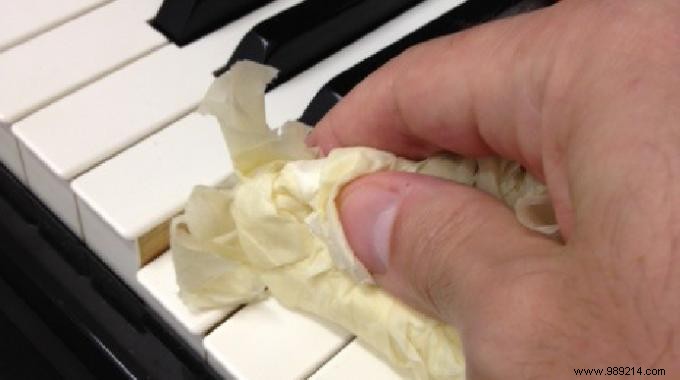The Natural Tip to Whiten Your Piano Keys. 