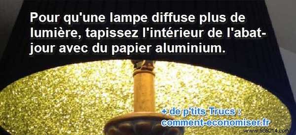 The Tip To Make Your Lamp Diffuse Much More Light. 