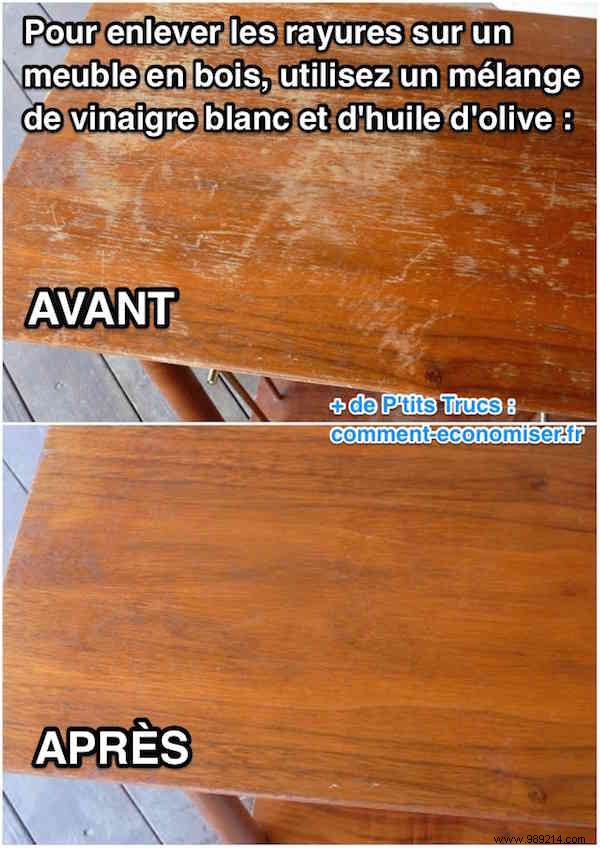 The Incredible Trick to Make Scratches Disappear on Wooden Furniture. 