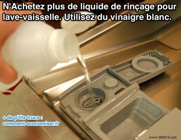 NBuy More Dishwasher Rinse Aid. Use White Vinegar. 