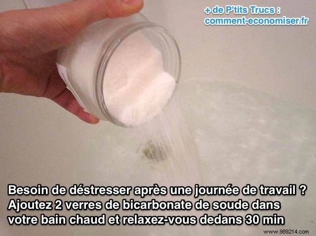 Fight Stress with Baking Soda in your Bath. 