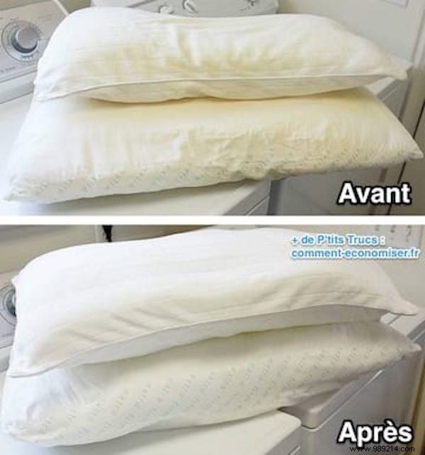 The Best Way to Wash and Whiten a Yellowed Pillow. 