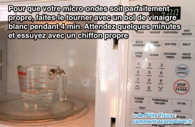 White Vinegar To Clean Your Microwave Without Getting Tired. 