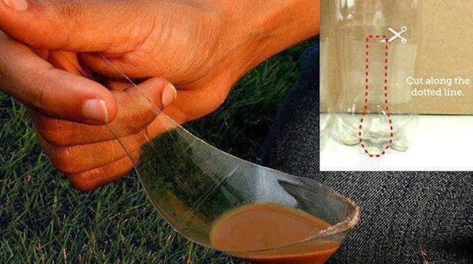 A Tip for Making a Spoon Out of a Coke Bottle. 