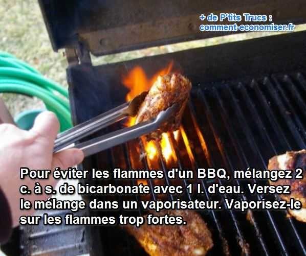 Flames in your barbecue? A tip to avoid them. 