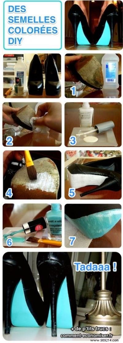 How to Transform Your Old Soles Yourself into Colored Soles? 