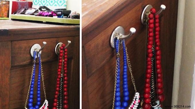 The Unstoppable Trick For Storing Necklaces When You re Running Out Of Space. 