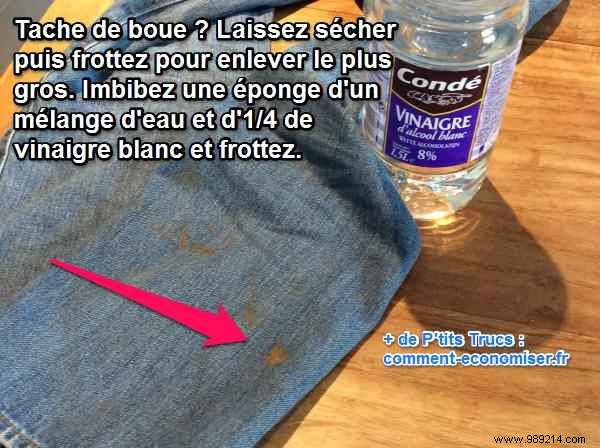 The Tip To Remove A Mud Stain EASILY. 