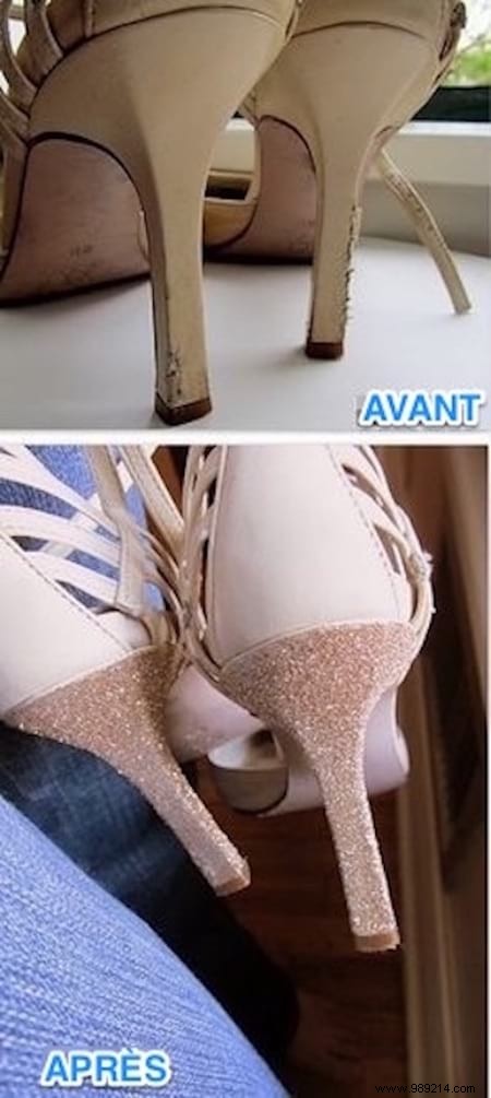 An Unknown Trick to Repair Damaged Heeled Shoes. 
