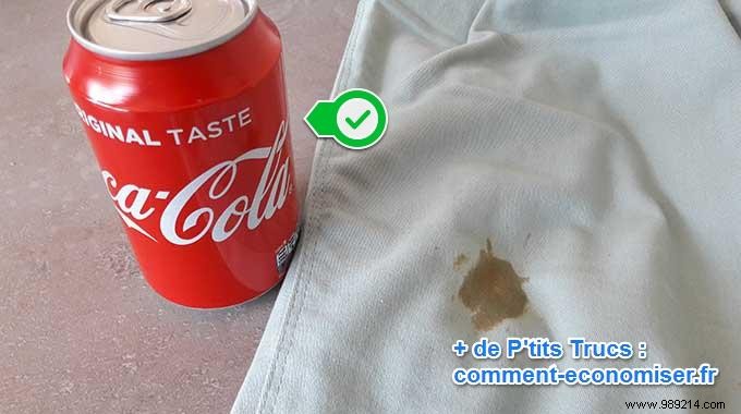 Do you want to remove a blood stain from a fabric? Use Coca-Cola. 