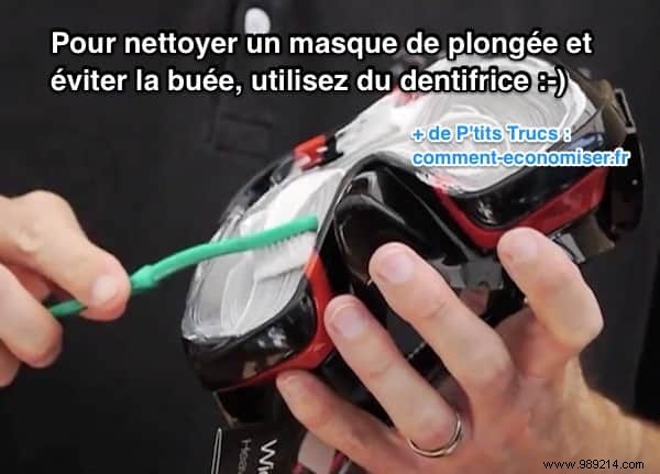 Clean Your Diving Mask With Toothpaste To Stop Fogging. 