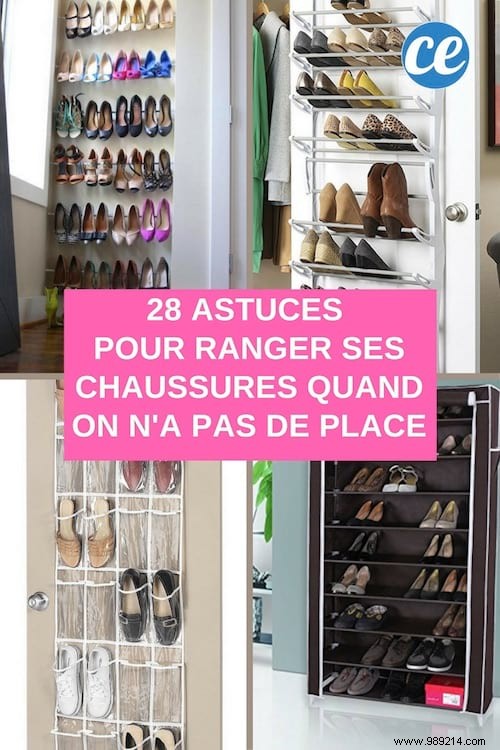 28 Awesome Tips For Storing Your Shoes When You Have No Room. 