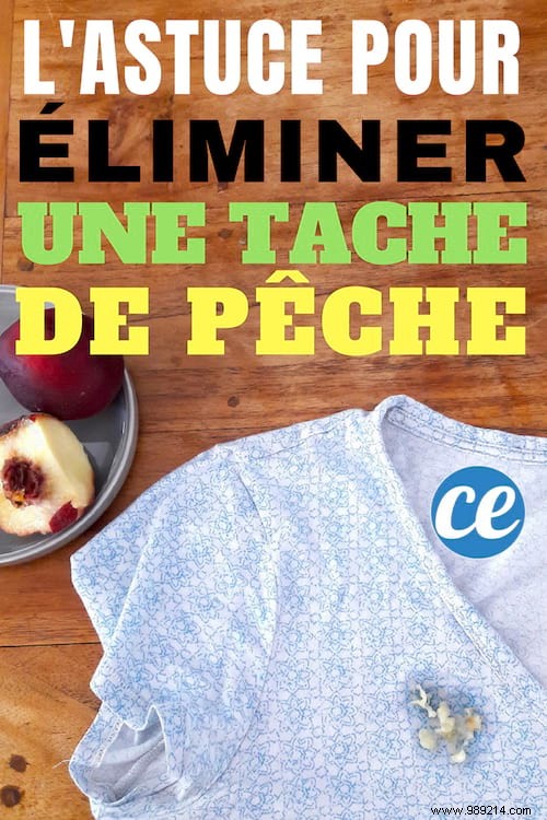 The Tip To Remove A Peach Stain From Clothing Easily. 