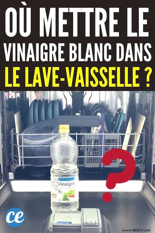Where to Put White Vinegar in the Dishwasher? 
