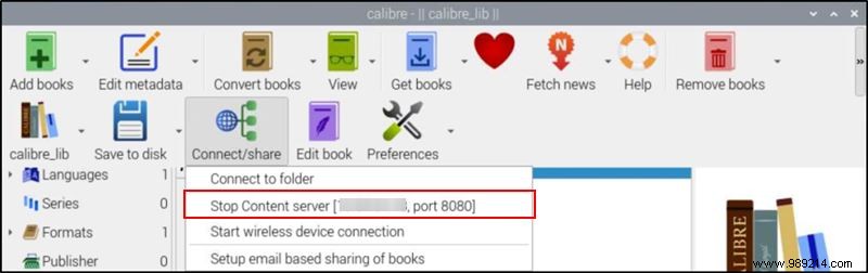 How to install Caliber Content Server in Raspberry Pi 