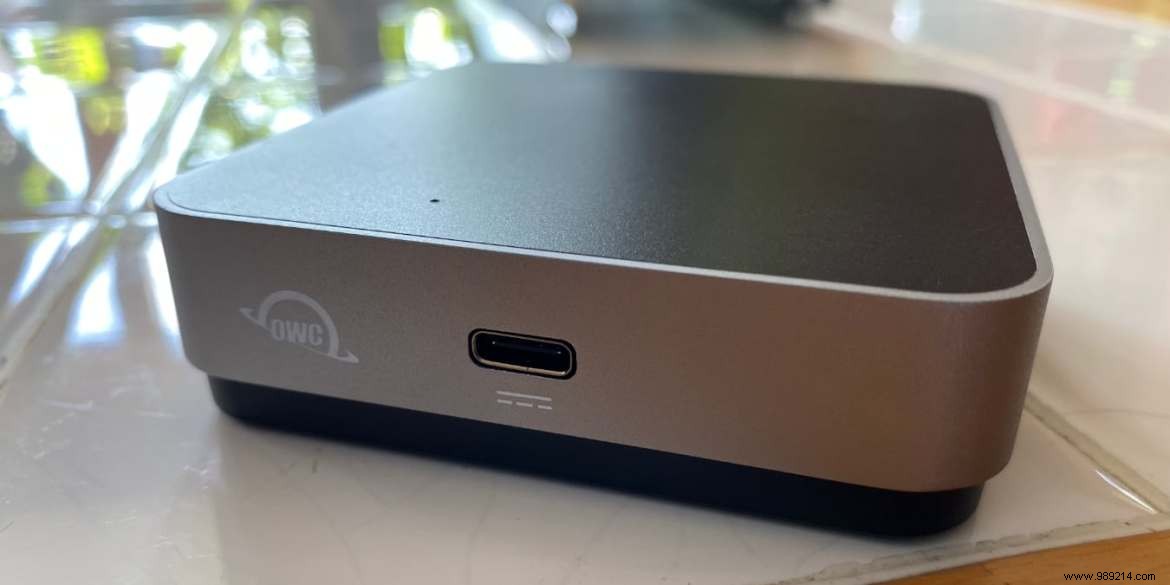 No ports? Try the OWC USB-C Travel Dock 
