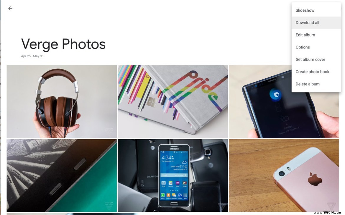 Android 101:How to download or share a Google Photos album 