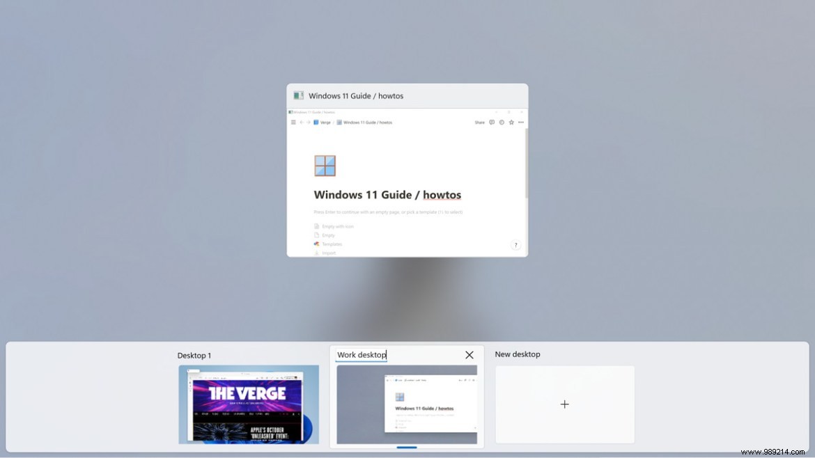 How to create virtual desktops with Windows 11 