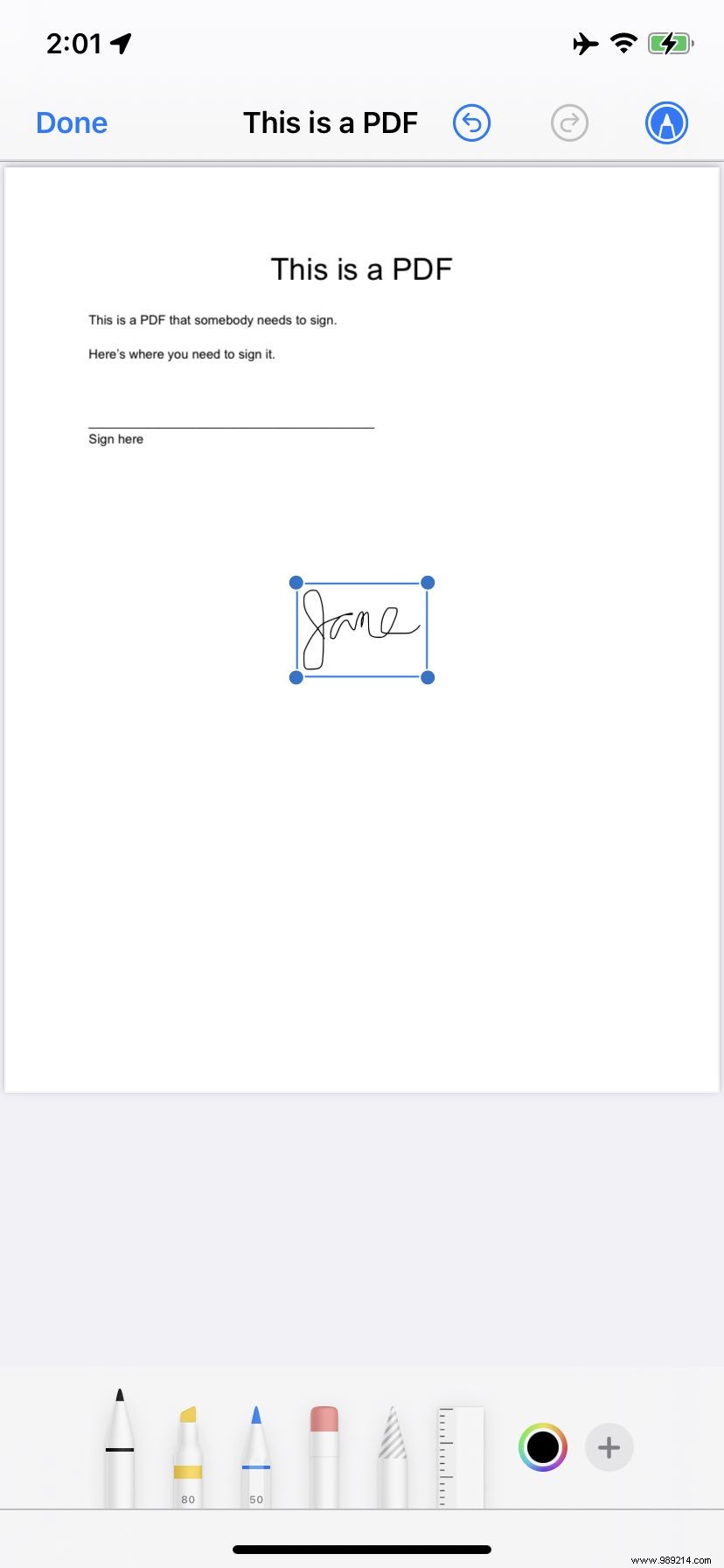 How to Create a Signature for PDF Documents on an iPhone 