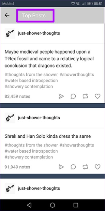 What are the best Tumblr posts and can you turn them off? 