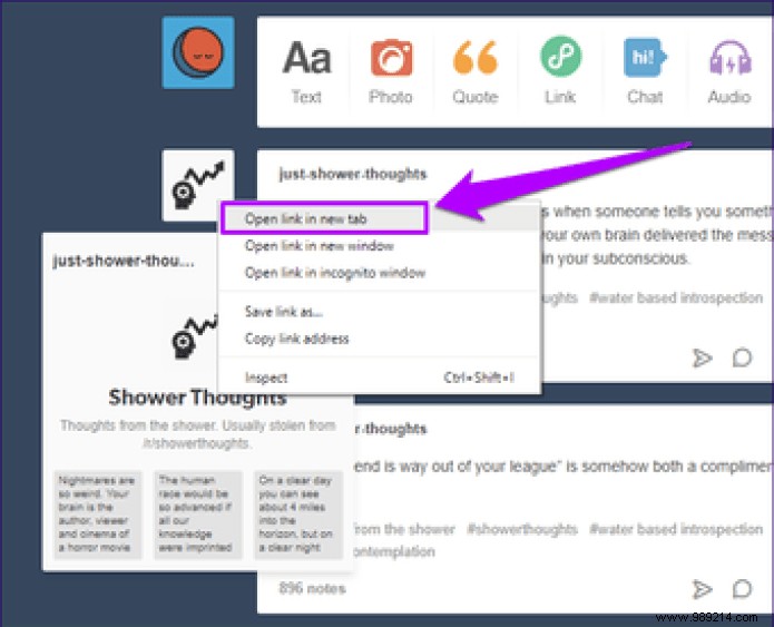 What to do when Tumblr blogs only open on dashboard 