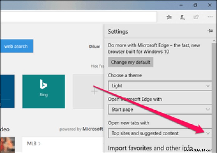 How to Delete Top Sites and News Feeds in Microsoft Edge 