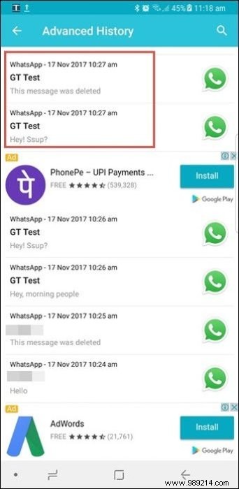 How to View Deleted WhatsApp Messages on Android 