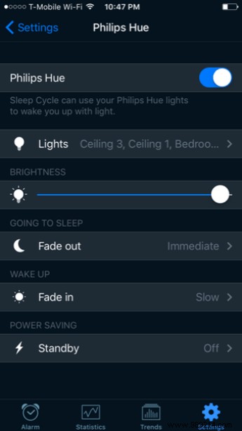 Automatically turn on Philips Hue lights when you wake up 