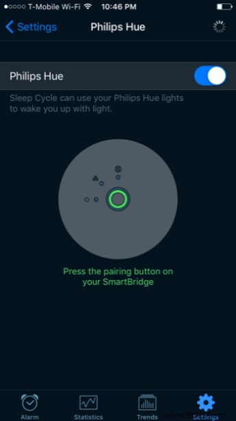 Automatically turn on Philips Hue lights when you wake up 