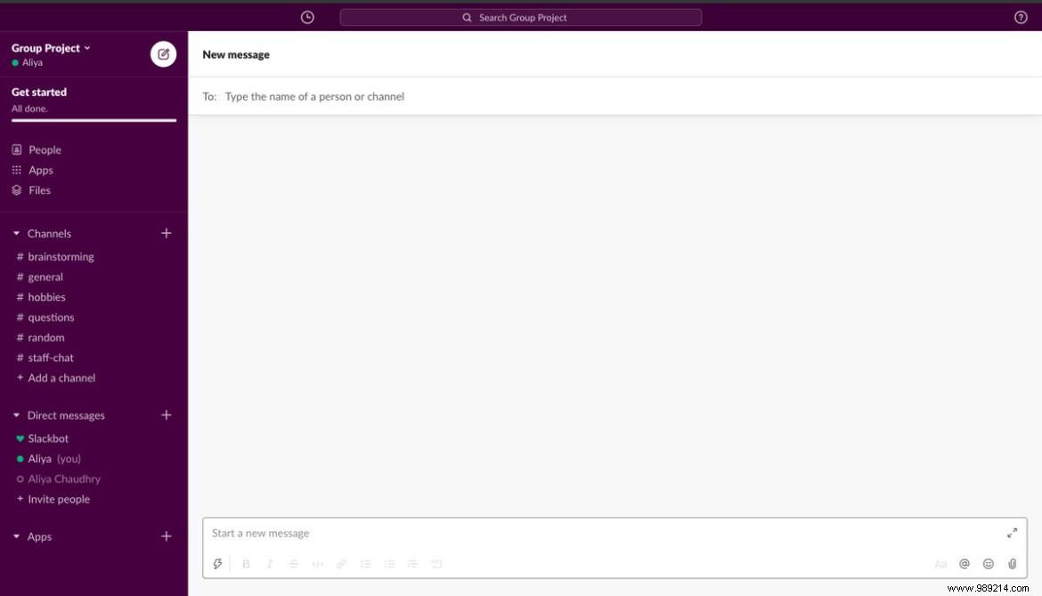 How to private message and make calls in Slack 