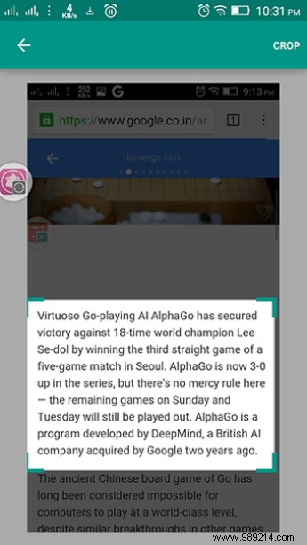How to highlight specific text in an article on Android 