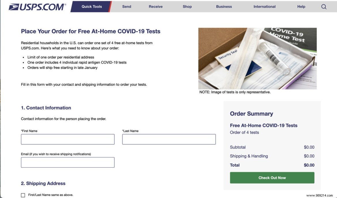How to order free rapid COVID tests from the US government 