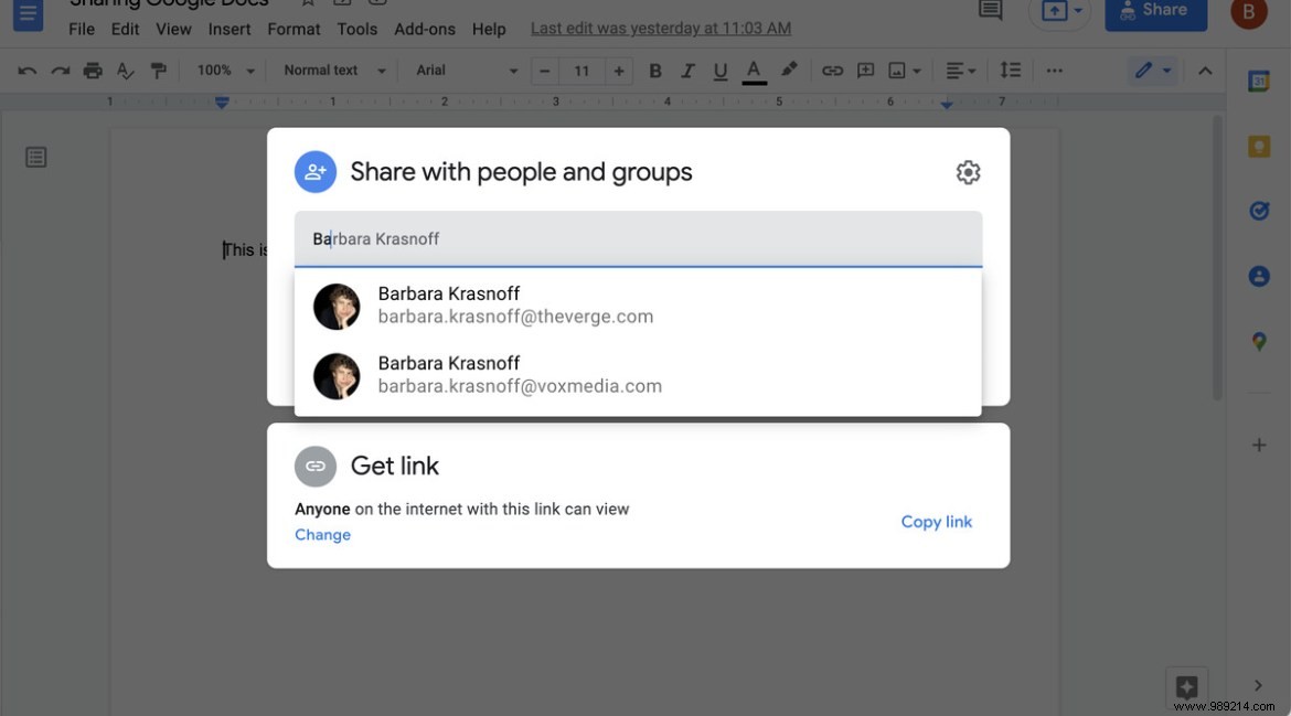 How to Share a Google Doc Privately 