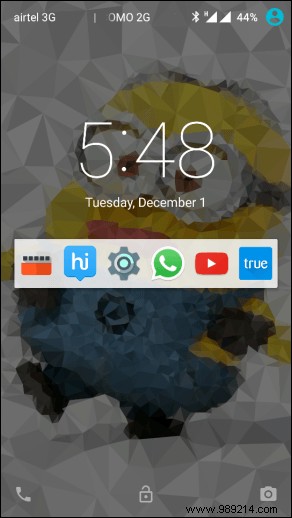Quickly launch most-used Android apps from the lock screen 