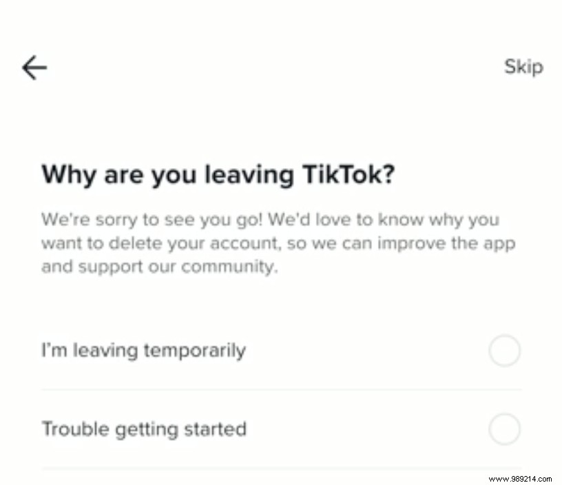 How to delete your TikTok account 