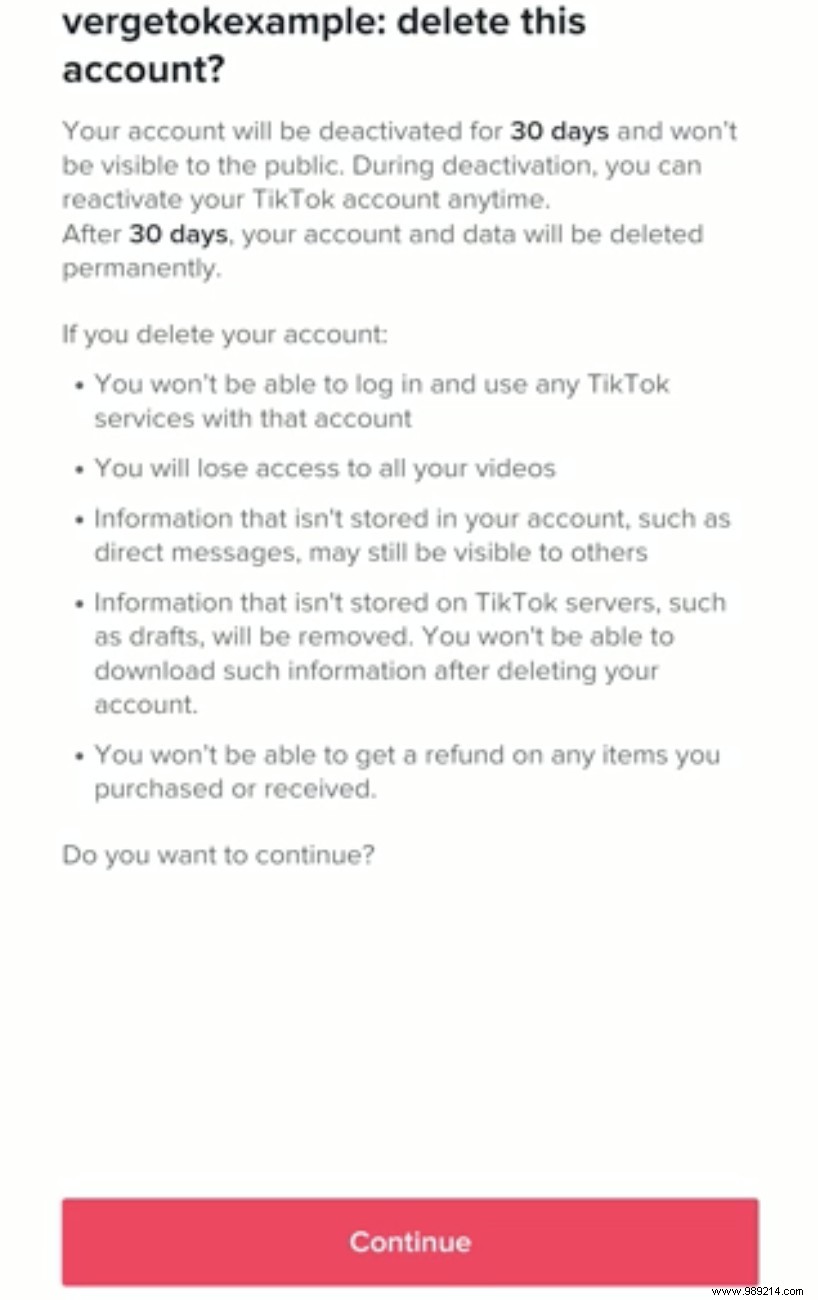 How to delete your TikTok account 