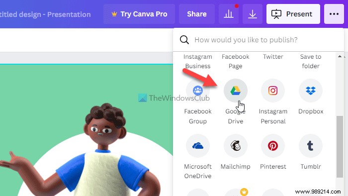 How to import a Canva presentation into Google Slides 