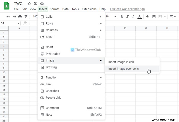 How to Add an Image in Google Sheets 