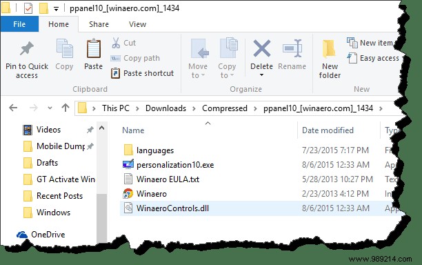 How to Recover Windows 7 Customization UI in Windows 10 
