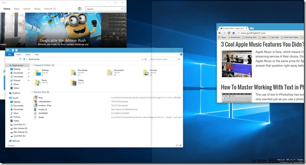 Windows Snap, Windows 10 Snap Assist:Explained 