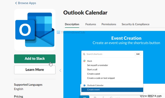 How to Connect Slack to Outlook Calendar 