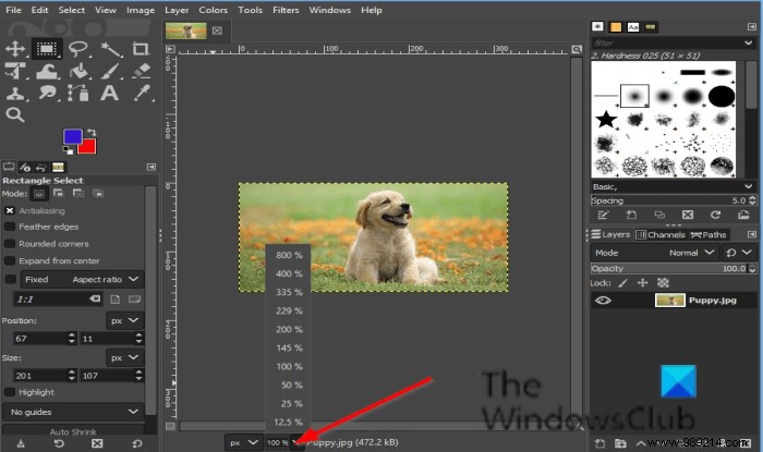How to Enlarge or Reduce an Image in GIMP 
