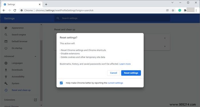 Your internet access is blocked in Chrome on Windows 11/10 
